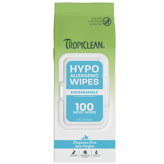 TropiClean hypoallergenic wipes front