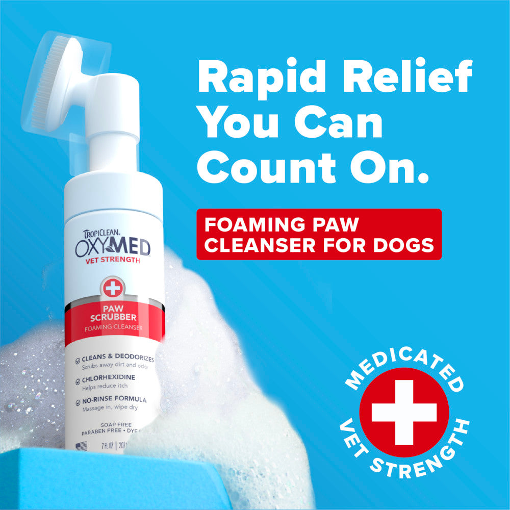 OCTEM7（オクティーム7） 100mL OxyMed Dog Paw Cleaner, No Rinse Foaming Cleanser, Relieves Dry