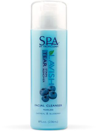 SPA by TropiClean Tear Stain Remover for Pets, front of 8oz bottle.