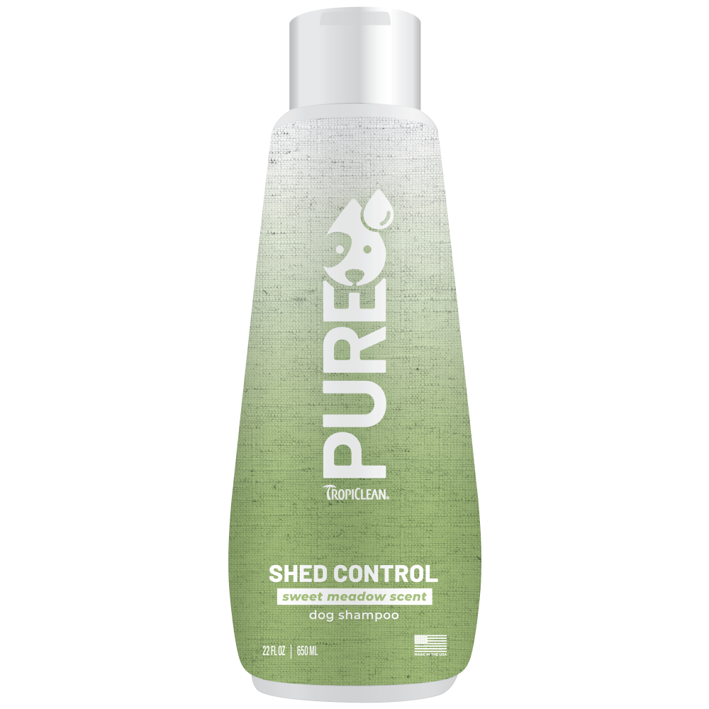 TropiClean PURE Sweet Meadow Shed Control Plant-Based Dog Shampoo