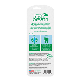 Fresh Breath oral care kit for large dogs back