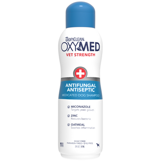 TropiClean OxyMed Antifungal & Antiseptic Shampoo, 20oz