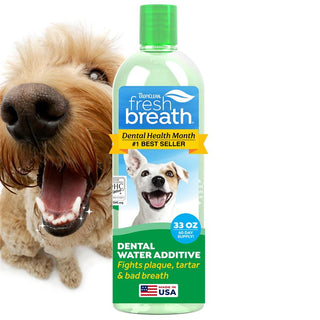 Fresh Breath by TropiClean Oral Care Water Additive for Pets