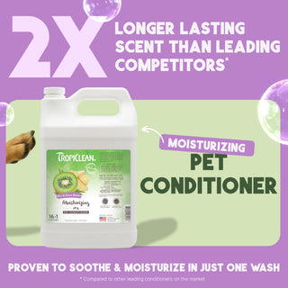 TropiClean Kiwi & Cocoa Butter Moisturizing Conditioner for Pets, 1 gal