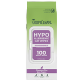 TropiClean Hypoallergenic Cat Wipes, 100ct