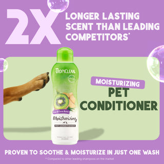 TropiClean Kiwi & Cocoa Butter Moisturizing Conditioner for Pets, 20oz