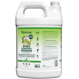 TropiClean Shed control conditioner 1 gallon bottle front